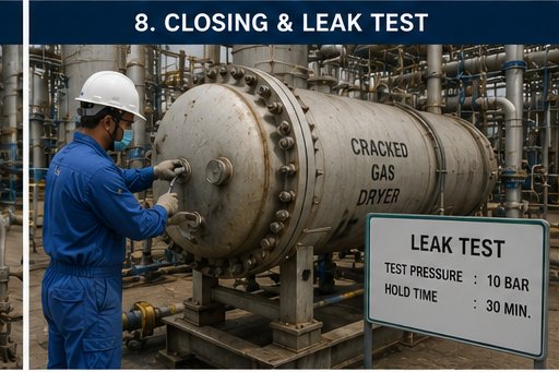REPLACEMENT OF MOLECULAR IN THE CRACKED GAS DRYER